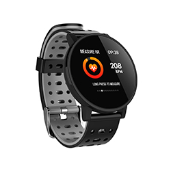 Smartwatch personnalisable sport grise et noir